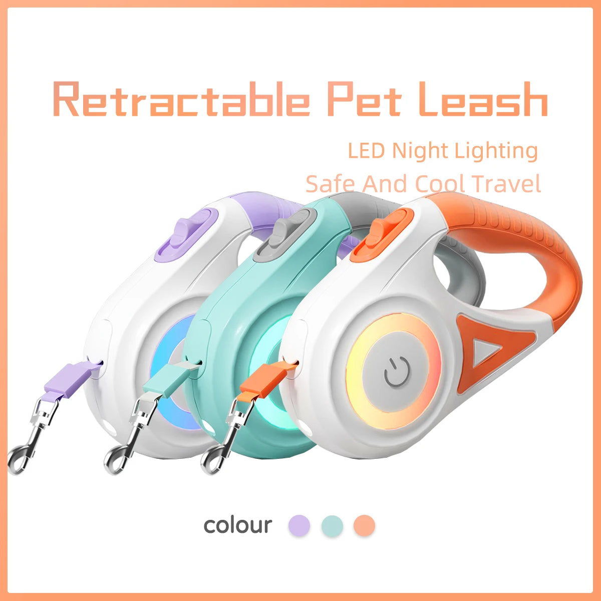 Pawsoftly GlowRoll™ LED Retractable
