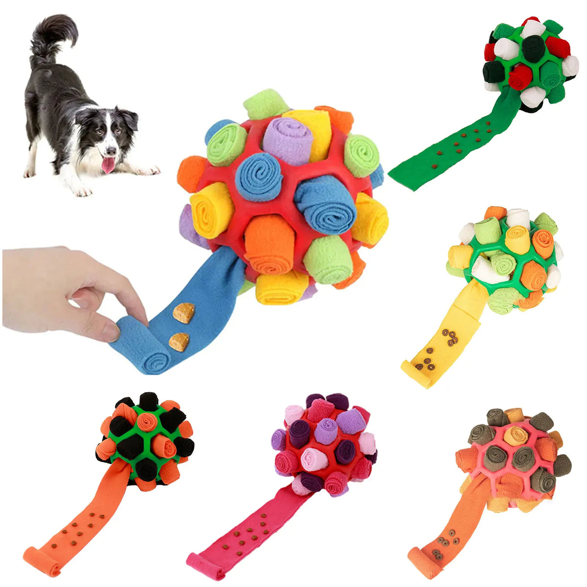 Dog Sniffing Ball