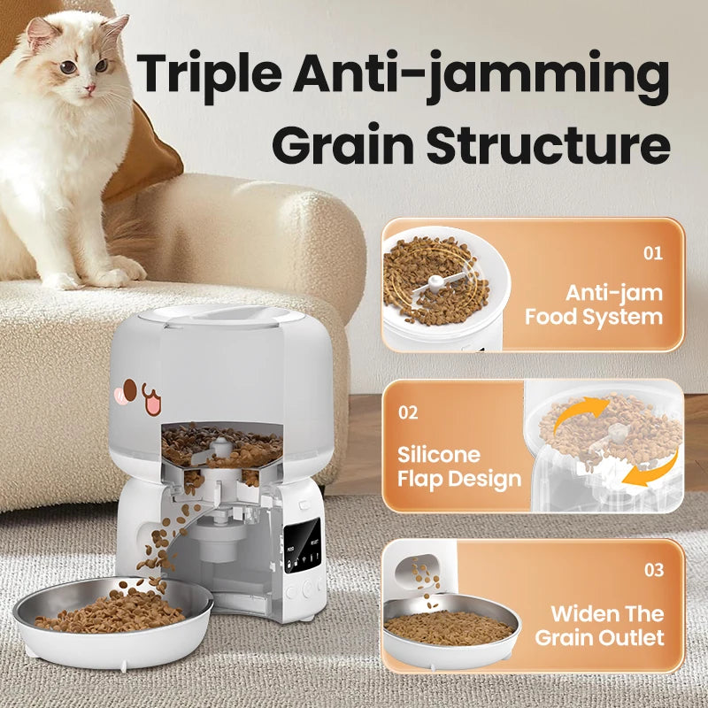 PawSoftly SmartFeast™ 3L WiFi Automatic Pet Feeder
