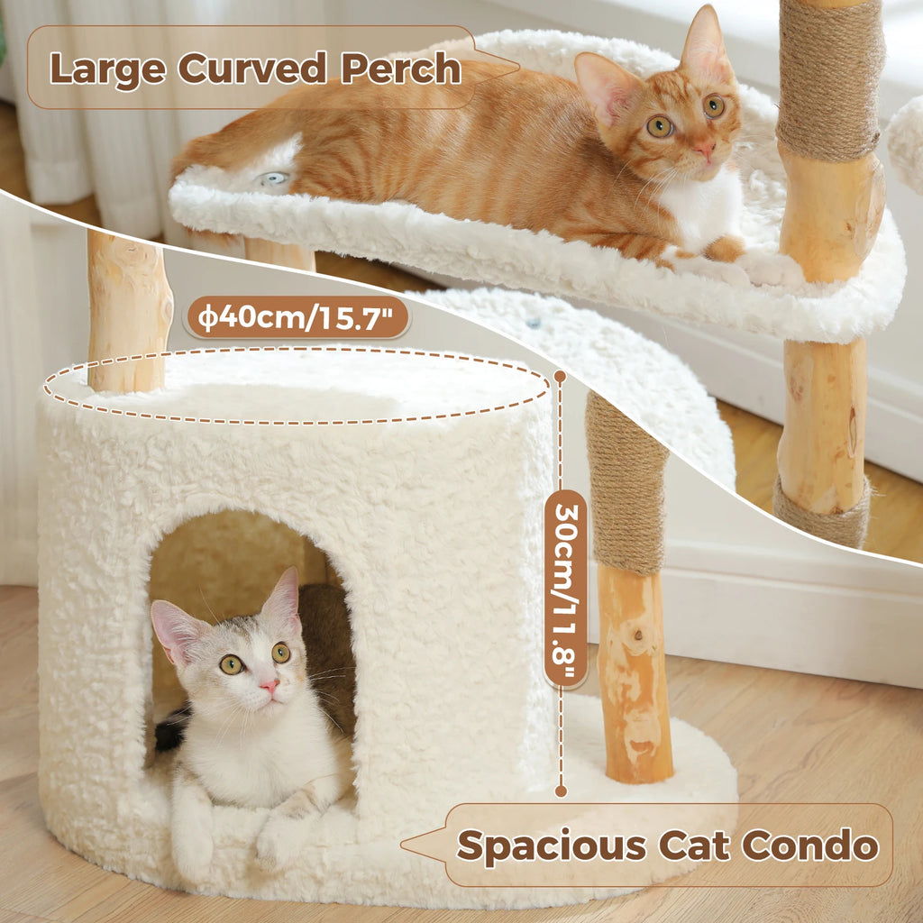 Pawsoftly LuxeNest™ Modern Cat Tree Tower