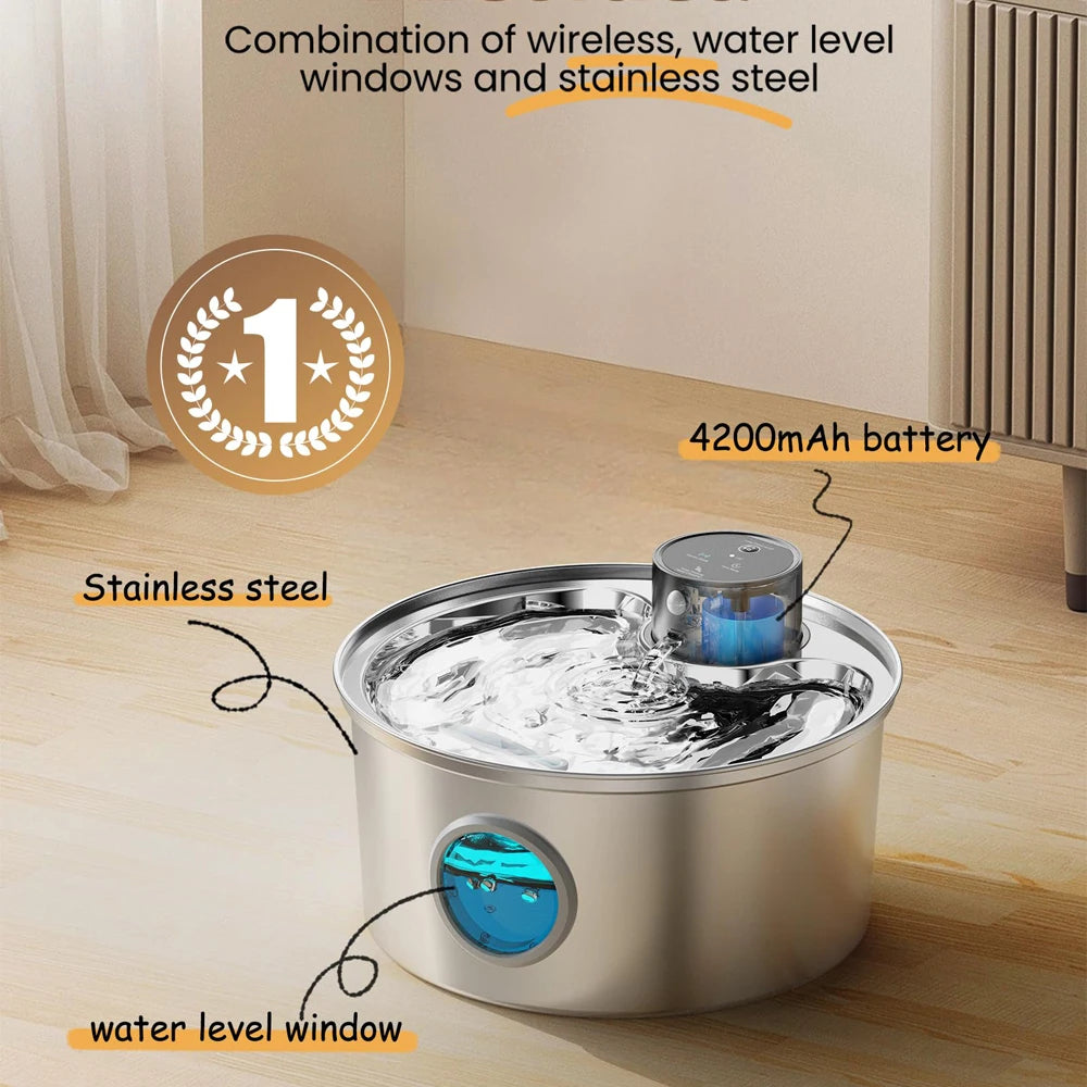 USB Pet Water Fountain with Sensor