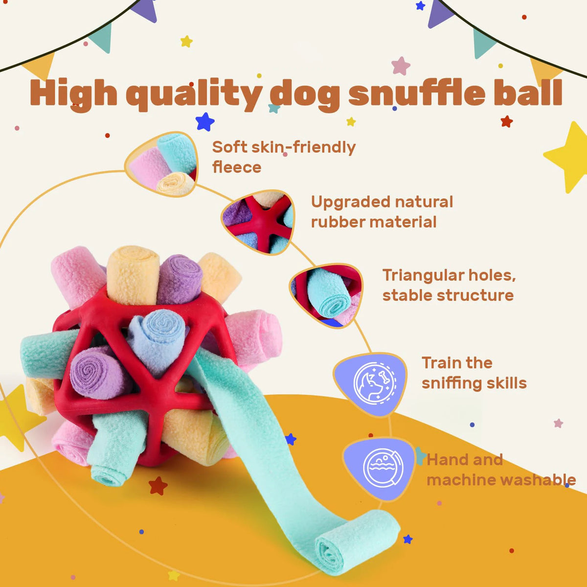 Dog Sniffing Ball