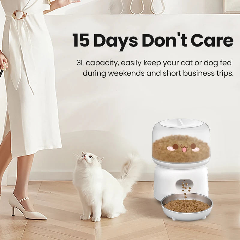 PawSoftly SmartFeast™ 3L WiFi Automatic Pet Feeder