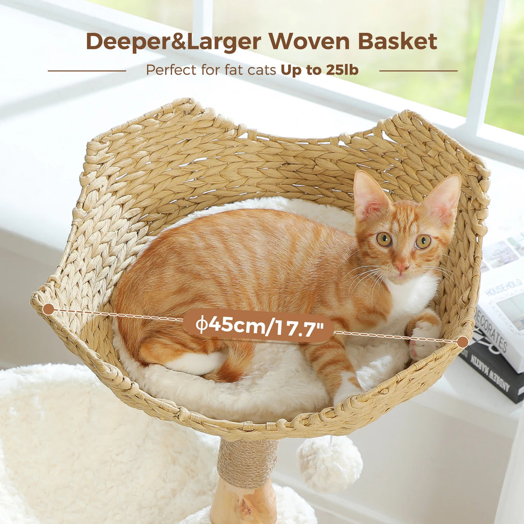 Pawsoftly LuxeNest™ Modern Cat Tree Tower