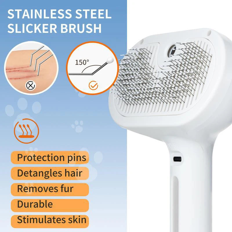 Dog Comb with Steam Massage
